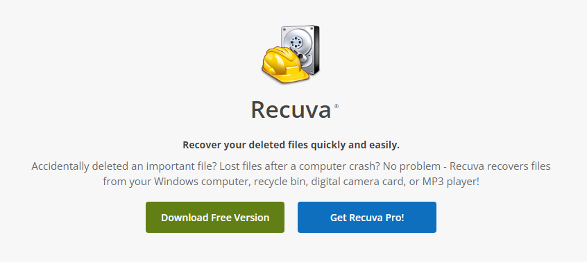 Recover deleted files on windows